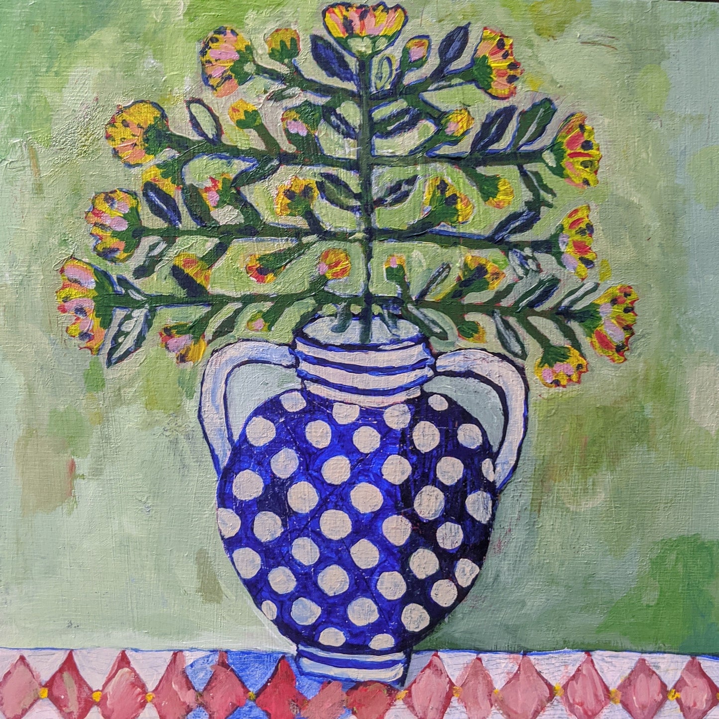 "Polish Vase and wild flowers"